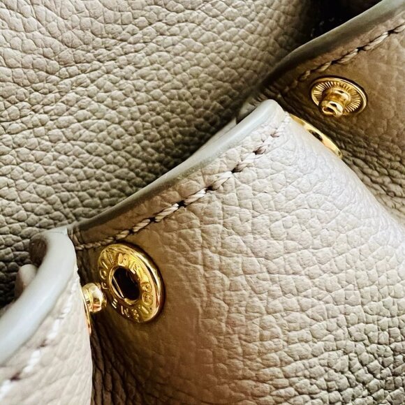 $1195 Authentic POLENE Numero Un Taupe Made in SPAIN Micro Mini Crossbody Bag - Picture 6 of 11